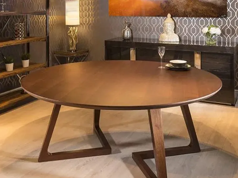 Bàn Sofa Chân V Gỗ Cao Su - BSF-CV-CS6060
