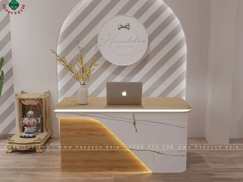 Mẫu bàn thu ngân nhỏ đẹp BQ6815