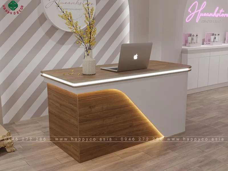 Mẫu bàn thu ngân nhỏ đẹp BQ6815