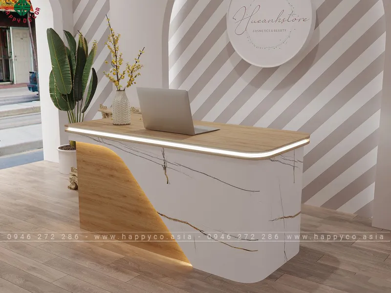 Mẫu bàn thu ngân nhỏ đẹp BQ6815