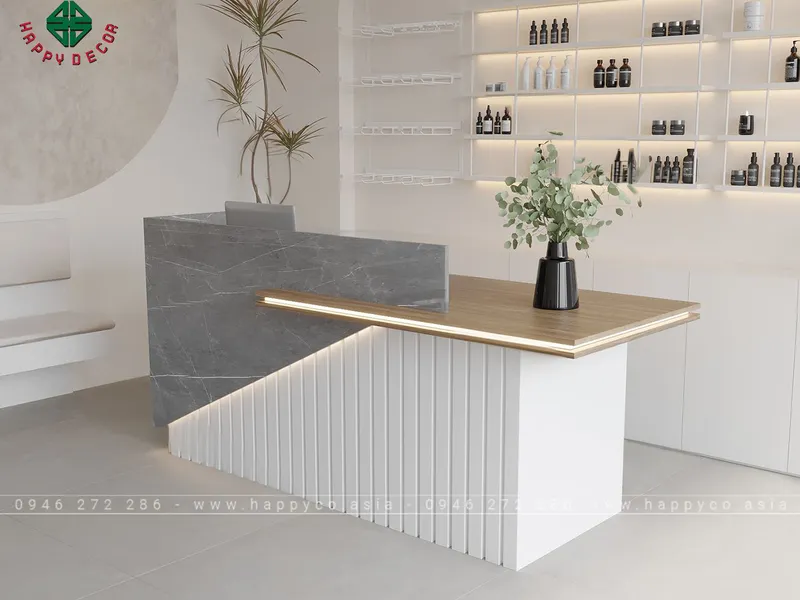 Bàn thu ngân shop quần áo BQ6804
