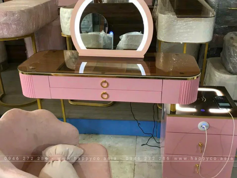 BÀN TRANG ĐIỂM GỖ MDF BỌC NHỰA TN24