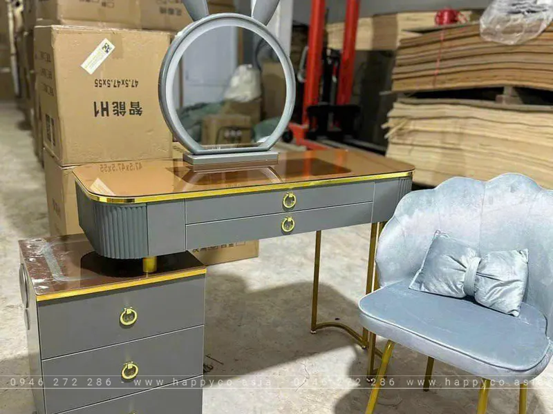 BÀN TRANG ĐIỂM GỖ MDF BỌC NHỰA TN28