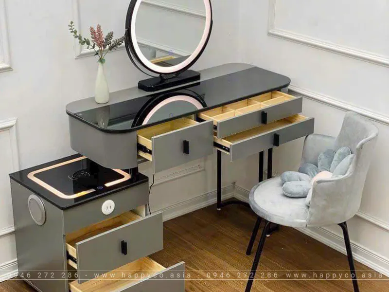 BÀN TRANG ĐIỂM GỖ MDF BỌC NHỰA TN30