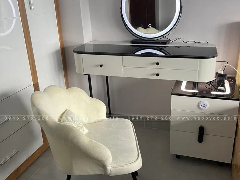 BÀN TRANG ĐIỂM GỖ MDF BỌC NHỰA TN39