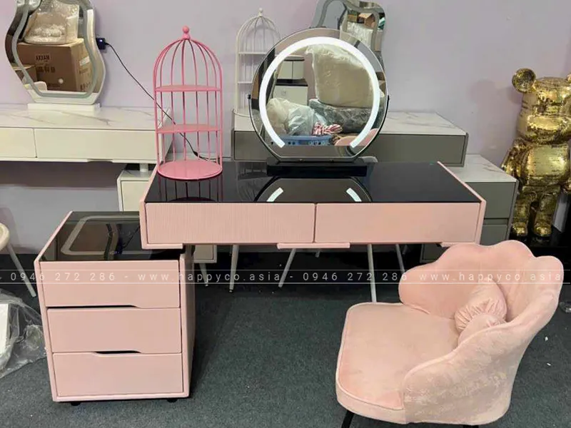 BÀN TRANG ĐIỂM GỖ MDF BỌC NHỰA TN40