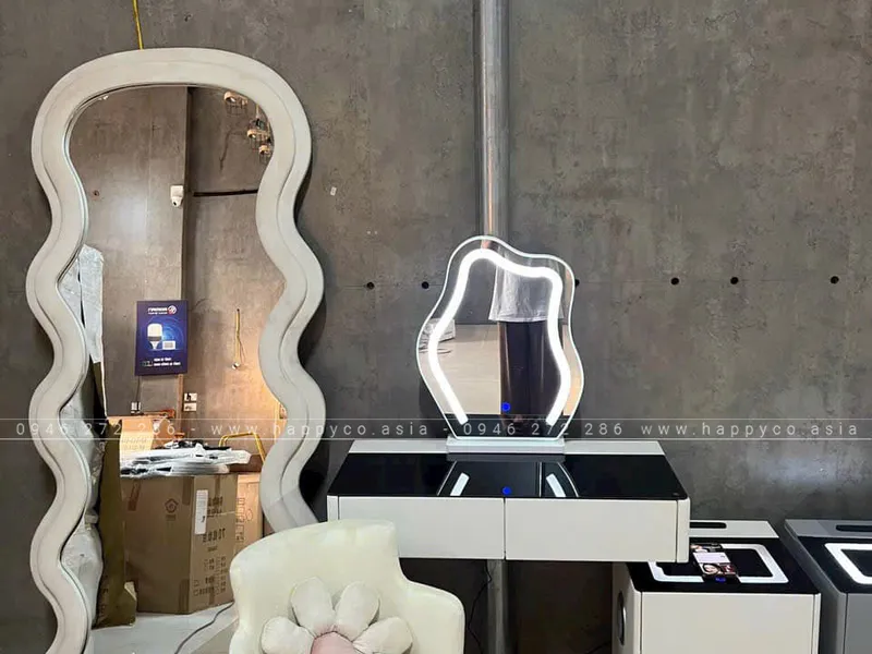 BÀN TRANG ĐIỂM GỖ MDF BỌC NHỰA TN41
