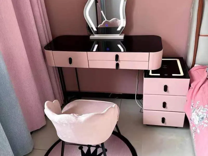 BÀN TRANG ĐIỂM GỖ MDF BỌC NHỰA TN46