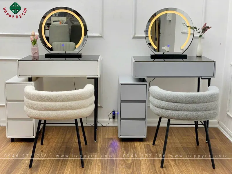 BÀN TRANG ĐIỂM GỖ MDF BỌC NHỰA TN48