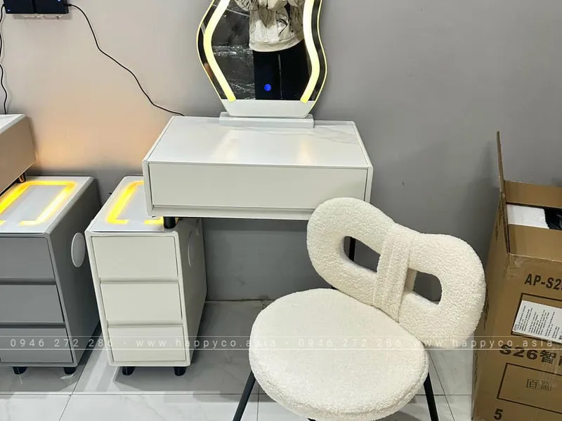 BÀN TRANG ĐIỂM GỖ MDF BỌC NHỰA TN49