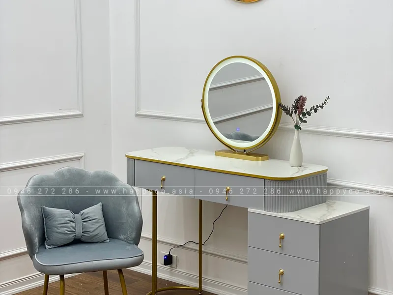 BÀN TRANG ĐIỂM GỖ MDF BỌC NHỰA TN57