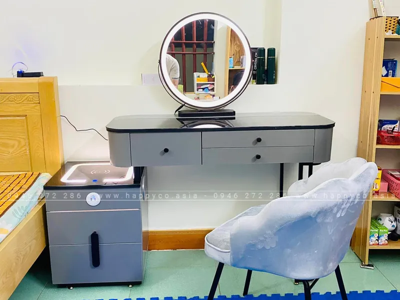 BÀN TRANG ĐIỂM GỖ MDF BỌC NHỰA TN58
