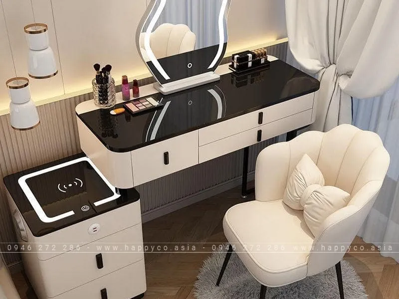 BÀN TRANG ĐIỂM GỖ MDF BỌC NHỰA TN62