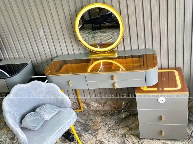 BÀN TRANG ĐIỂM GỖ MDF BỌC NHỰA TN63