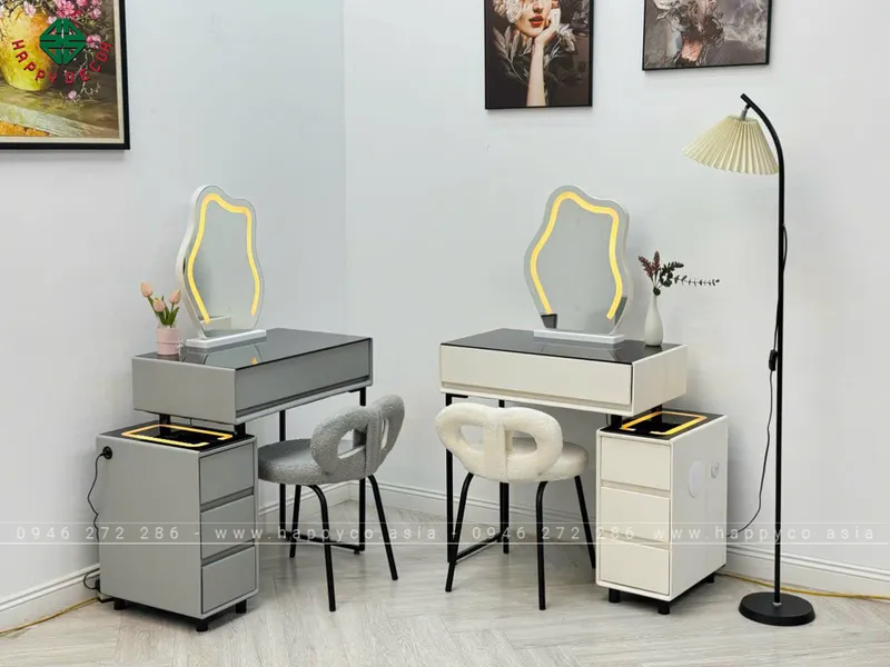 BÀN TRANG ĐIỂM GỖ MDF BỌC NHỰA TN65