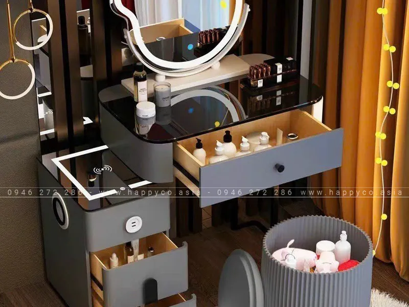 BÀN TRANG ĐIỂM GỖ MDF BỌC NHỰA TN69