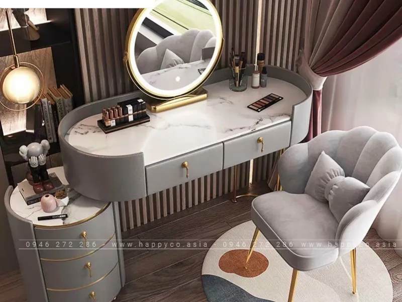 BÀN TRANG ĐIỂM GỖ MDF BỌC NHỰA TN71