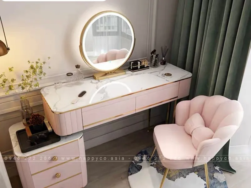 BÀN TRANG ĐIỂM GỖ MDF BỌC NHỰA TN74