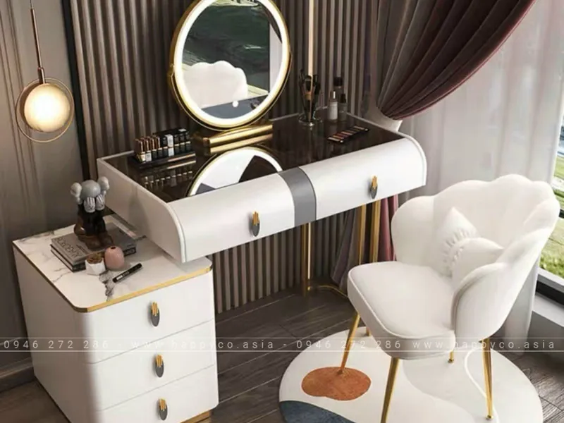 BÀN TRANG ĐIỂM GỖ MDF BỌC NHỰA TN75
