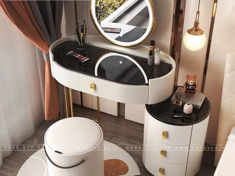 BÀN TRANG ĐIỂM GỖ MDF BỌC NHỰA TN76