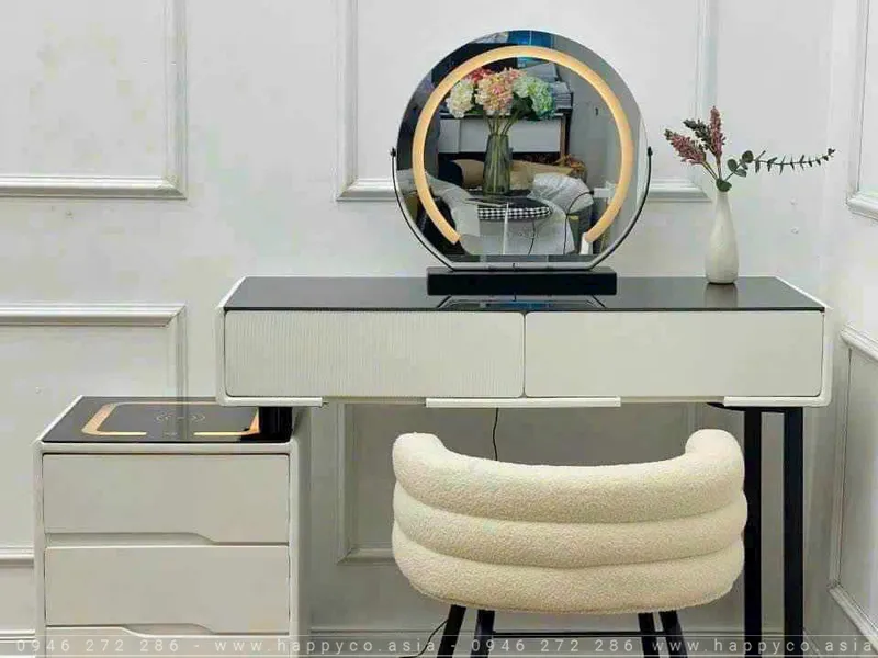 BÀN TRANG ĐIỂM GỖ MDF BỌC NHỰA TN17