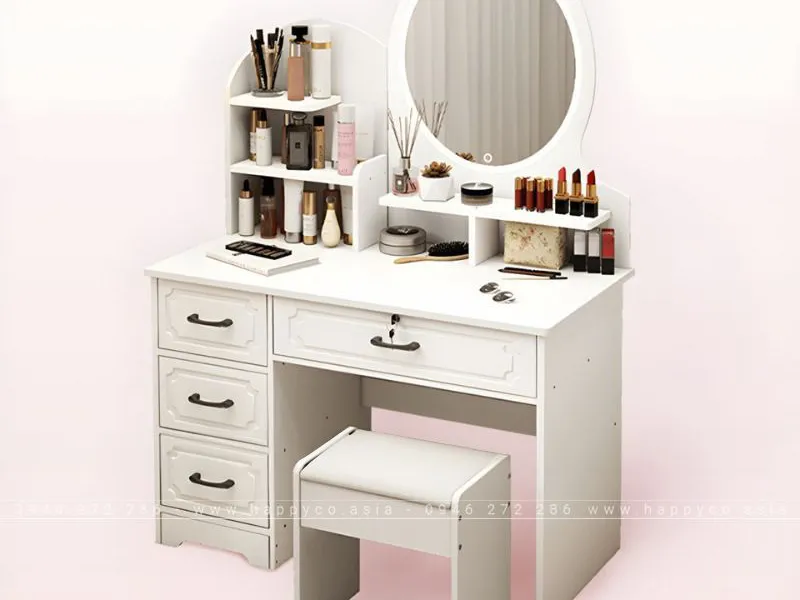 BÀN TRANG ĐIỂM MÀU TRẮNG THANH LỊCH - BP6832