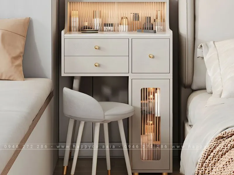 BÀN TRANG ĐIỂM GỖ CÔNG NGHIỆP MDF THÔNG MINH - BP6833