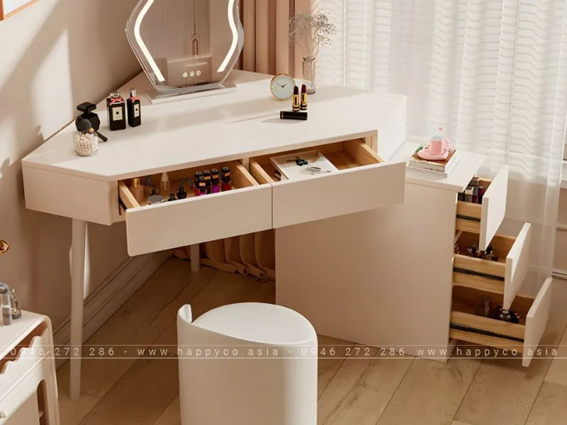 BÀN TRANG ĐIỂM GỖ CÔNG NGHIỆP MDF ĐỘC ĐÁO BP6842