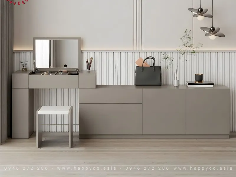BÀN TRANG ĐIỂM GỖ CÔNG NGHIỆP MDF SANG TRỌNG BP6836
