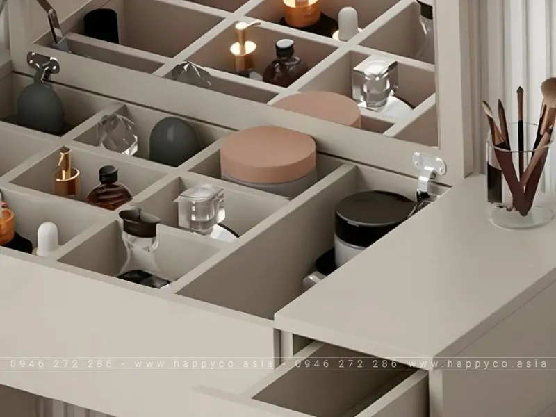 BÀN TRANG ĐIỂM GỖ CÔNG NGHIỆP MDF SANG TRỌNG BP6836