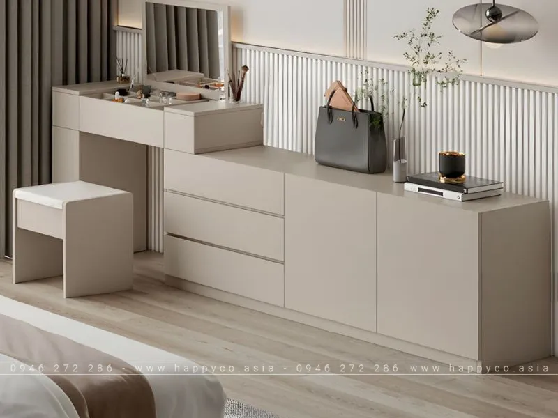 BÀN TRANG ĐIỂM GỖ CÔNG NGHIỆP MDF SANG TRỌNG BP6836
