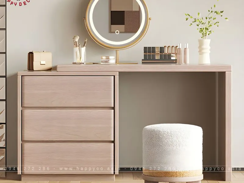 BÀN TRANG ĐIỂM GỖ CÔNG NGHIỆP MDF THANH LỊCH BP6838