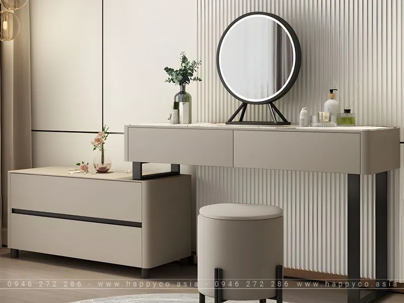 BÀN TRANG ĐIỂM GỖ CÔNG NGHIỆP MDF THANH LỊCH BP6843