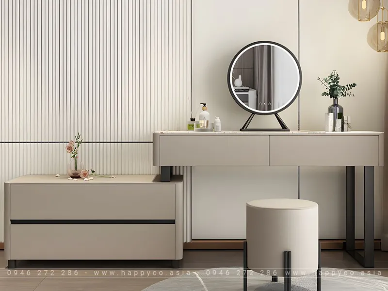 BÀN TRANG ĐIỂM GỖ CÔNG NGHIỆP MDF THANH LỊCH BP6843