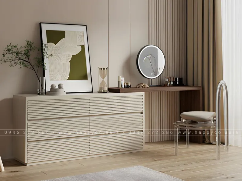BÀN TRANG ĐIỂM GỖ CÔNG NGHIỆP MDF SANG TRỌNG THANH LỊCH BP6846