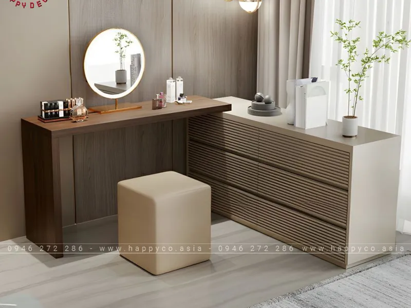 BÀN TRANG ĐIỂM GỖ CÔNG NGHIỆP MDF SANG TRỌNG THANH LỊCH BP6846