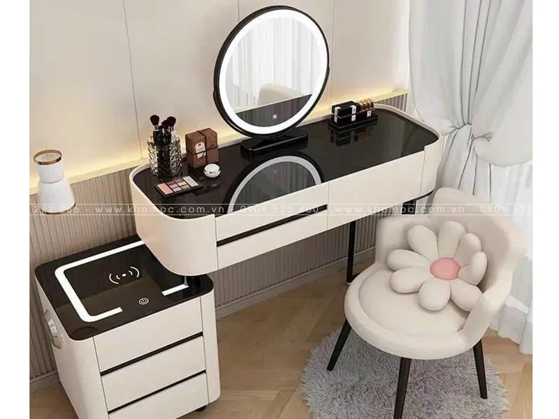 BÀN TRANG ĐIỂM GỖ MDF BỌC NHỰA TN05