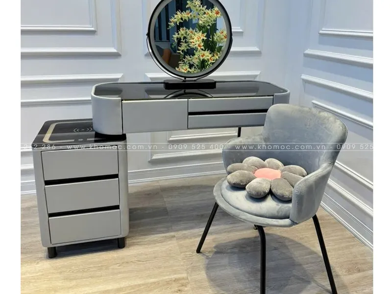 BÀN TRANG ĐIỂM GỖ MDF BỌC NHỰA TN05