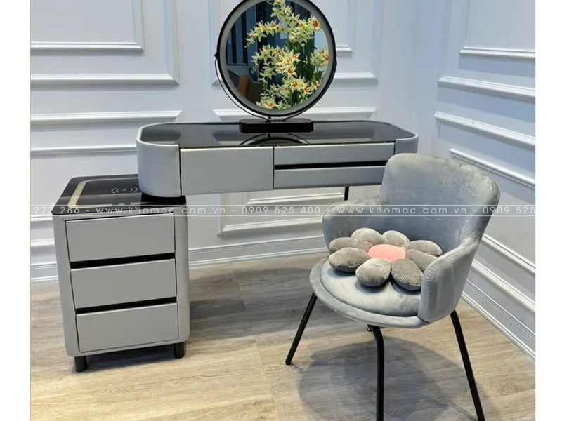 BÀN TRANG ĐIỂM GỖ MDF BỌC NHỰA TN05