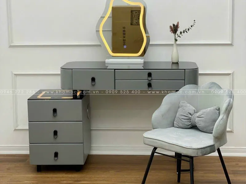 BÀN TRANG ĐIỂM GỖ MDF BỌC NHỰA TN06