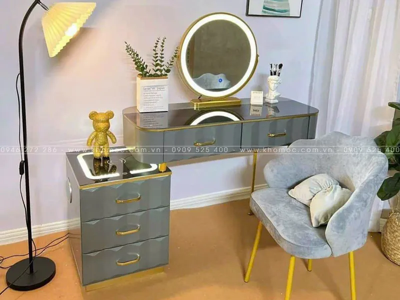 BÀN TRANG ĐIỂM GỖ MDF BỌC NHỰA TN07