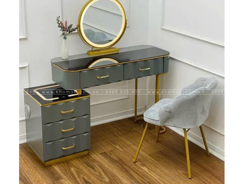 BÀN TRANG ĐIỂM GỖ MDF BỌC NHỰA TN07