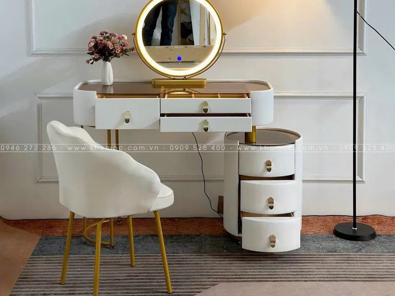 BÀN TRANG ĐIỂM GỖ MDF BỌC NHỰA TN10