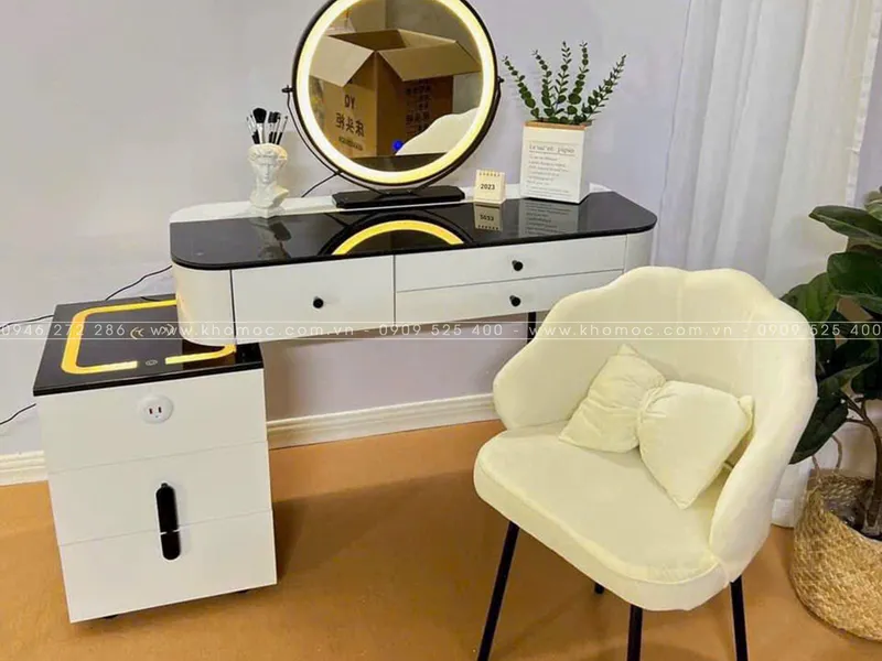 BÀN TRANG ĐIỂM GỖ MDF TN03