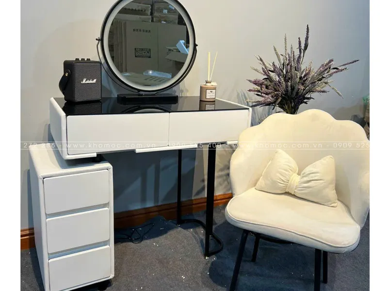 BÀN TRANG ĐIỂM GỖ MDF BỌC NHỰA TN21