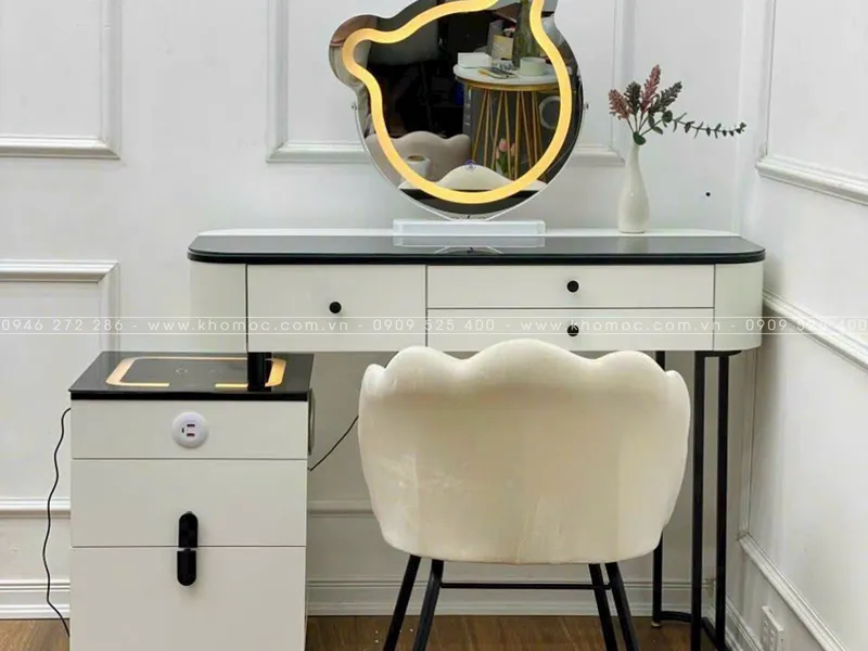 BÀN TRANG ĐIỂM GỖ MDF BỌC NHỰA TN26