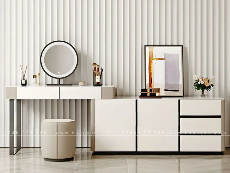 BÀN TRANG ĐIỂM VÁN MDF SANG TRỌNG - BP6826