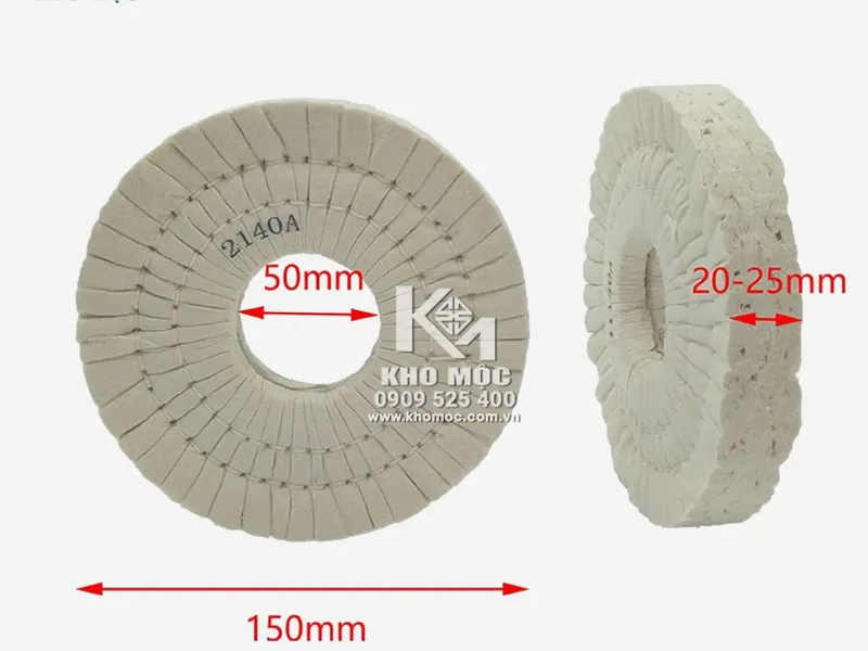 Chổi đánh bóng máy dán cạnh D150mm