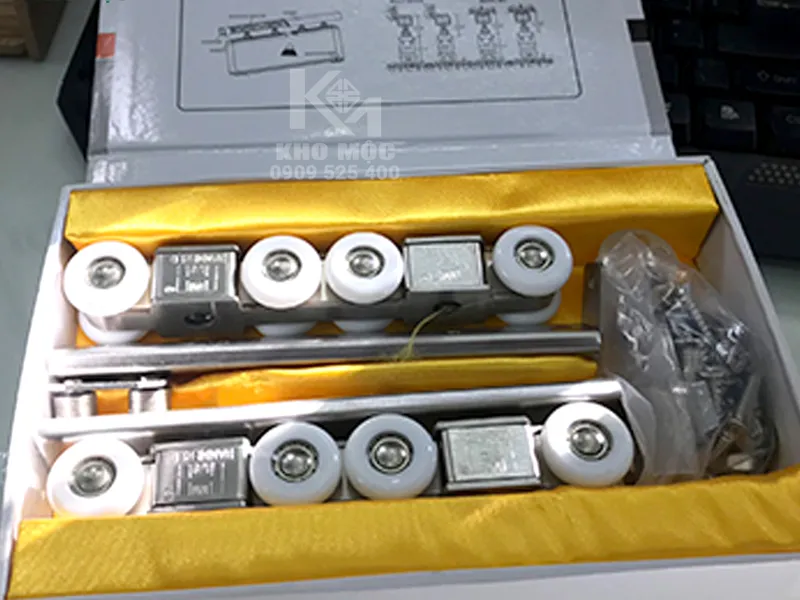 BÁNH XE & RAY NHÔM CỬA ĐI HAMMERED 1008SS - 80kg