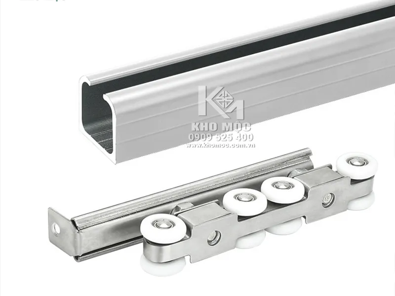 BÁNH XE & RAY NHÔM CỬA ĐI HAMMERED 1008SS - 80kg